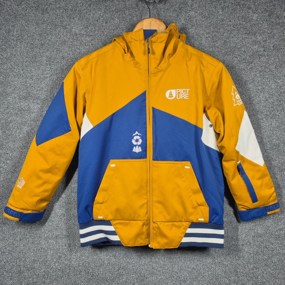 Picture‎ Organic Clothing Jacket Kids 10 Friends Line Yellow Blue Colorblock